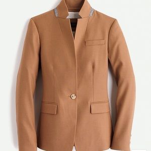 J. Crew Regent blazer in wool flannel, camel sz 6